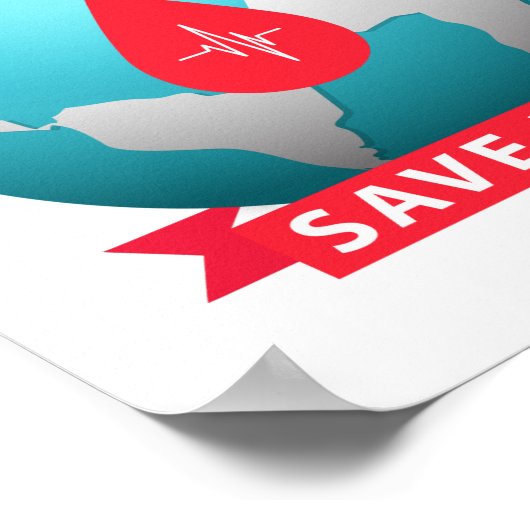 Blut spenden poster (Ecke)