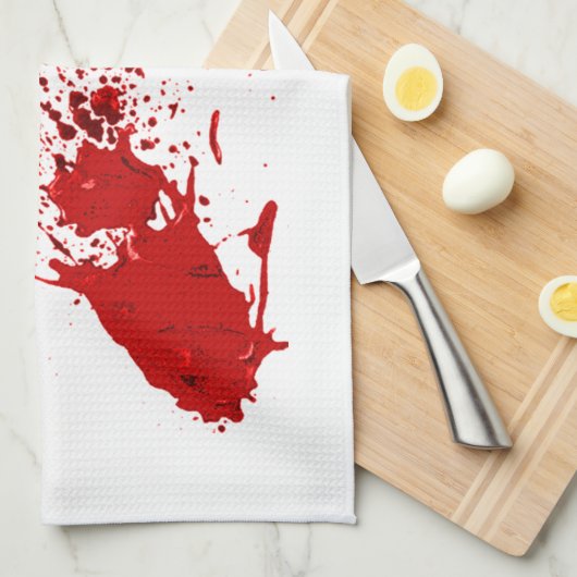 Blut-Spritzer 1 Küchentuch (Viertel Falte)