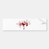 Blut-Spritzer 3 Autoaufkleber (Vorne)