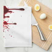 Blut-Spritzer 3 Geschirrtuch (Viertel Falte)