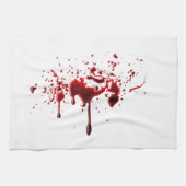 Blut-Spritzer 3 Geschirrtuch (Horizontal)