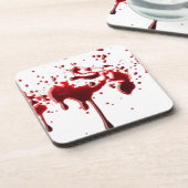 Blut-Spritzer 3 Untersetzer (Linke Seite)