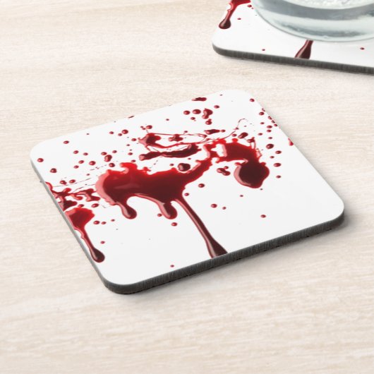 Blut-Spritzer 3 Untersetzer (Linke Seite)