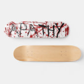 Blut-Spritzer-Apathie Skateboard (Horizontal)