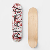 Blut-Spritzer-Apathie Skateboard (Vorderseite)