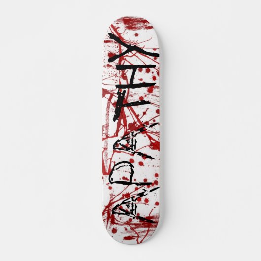 Blut-Spritzer-Apathie Skateboard (Vorne)