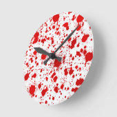 Blut-Spritzer… Dexter würde für dieses töten Runde Wanduhr (Winkel)