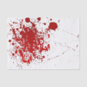 Blut-Spritzer Halloween Seidenpapier (Vorderseite)
