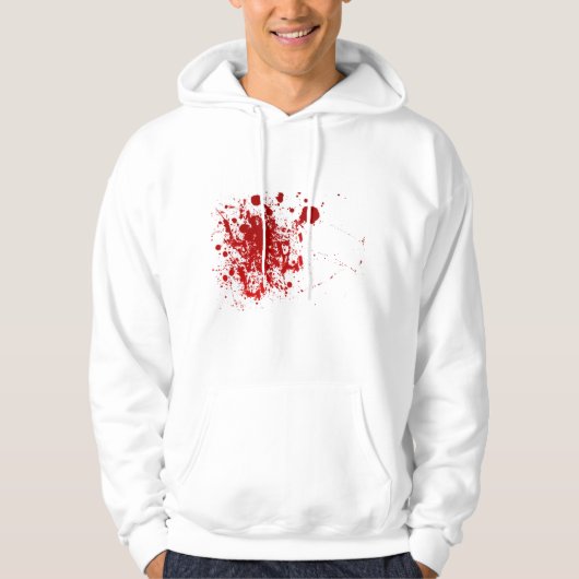 Blut-Spritzer Hoodie (Vorderseite)