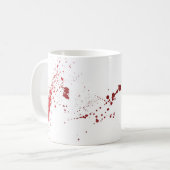 Blut-Spritzer-Kaffee-Tasse Kaffeetasse (Vorderseite Links)