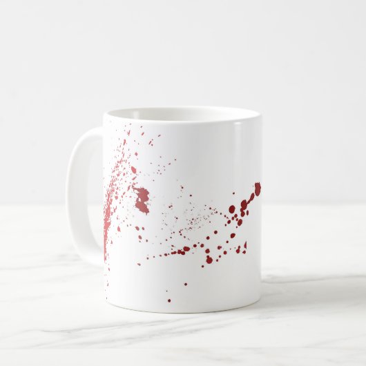 Blut-Spritzer-Kaffee-Tasse Kaffeetasse (Vorderseite Links)