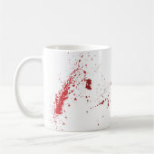 Blut-Spritzer-Kaffee-Tasse Kaffeetasse (Links)