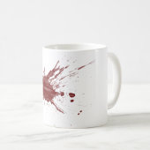 "Blut-Spritzer " Kaffeetasse (VorderseiteRechts)