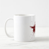 "Blut-Spritzer " Kaffeetasse (Links)