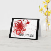 Blut-Spritzer Karte (Gelbe Blume)