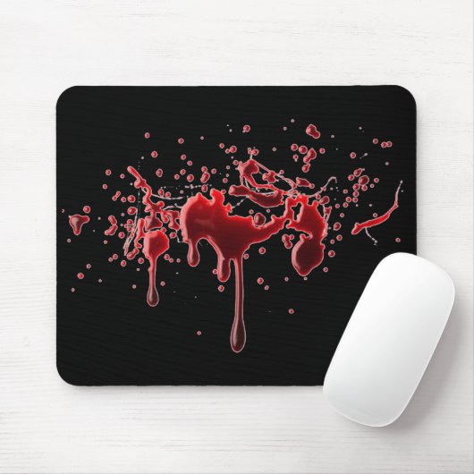 Blut-Spritzer Mousepad (Mit Mouse)