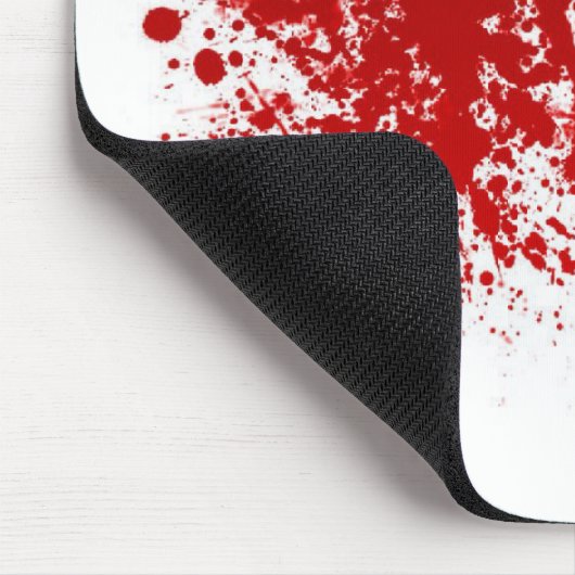 Blut-Spritzer Mousepad (Ecke)