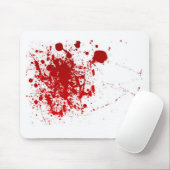 Blut-Spritzer Mousepad (Mit Mouse)