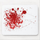 Blut-Spritzer Mousepad (Vorne)