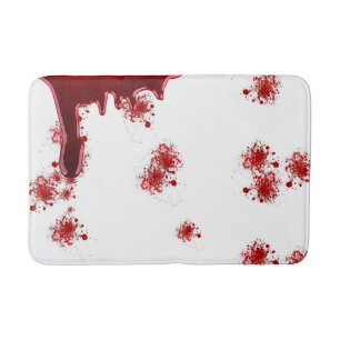 Blut-Spritzer-Muster Halloweens   tropfendes Badematte