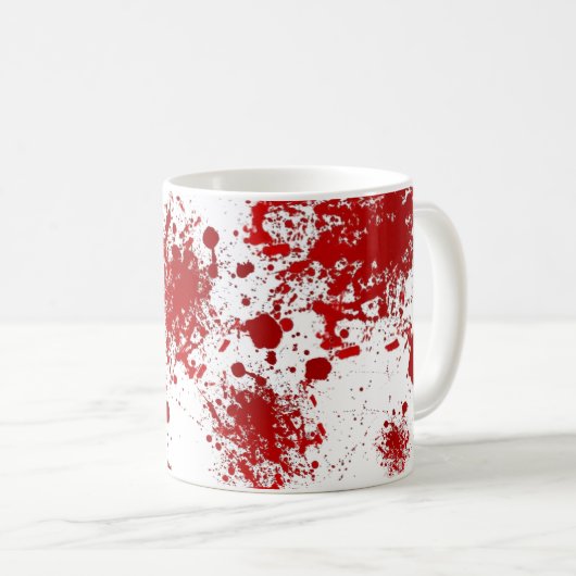 Blut-Spritzer-Muster Halloweens | tropfendes Kaffeetasse (VorderseiteRechts)