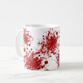 Blut-Spritzer-Muster Halloweens | tropfendes Kaffeetasse (Vorderseite Links)