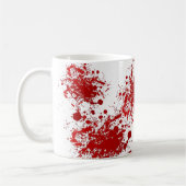 Blut-Spritzer-Muster Halloweens | tropfendes Kaffeetasse (Links)