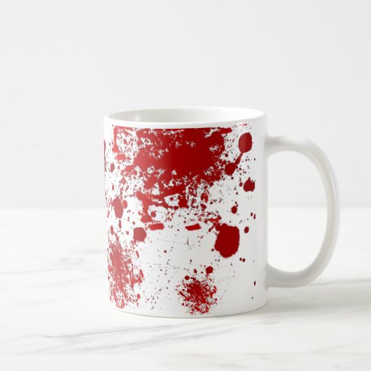 Blut-Spritzer-Muster Halloweens | tropfendes Kaffeetasse (Rechts)