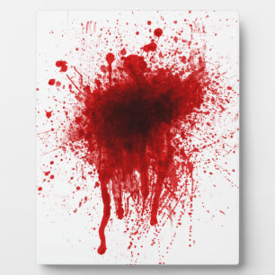 Blut-Spritzer realistisch Fotoplatte