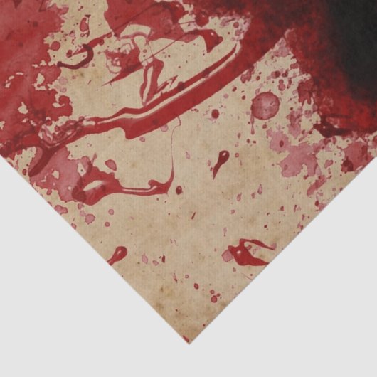 Blut-Spritzer Seidenpapier (Ausschnitt)