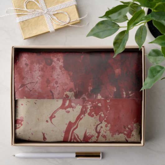 Blut-Spritzer Seidenpapier (Geschenk)