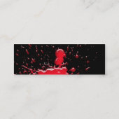 Blut-Spritzer-Visitenkarte Mini Visitenkarte (Rückseite)