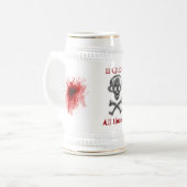 Blut Stein Bierglas (Vorderseite Links)