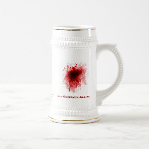 Blut Stein Bierglas