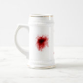 Blut Stein Bierglas (Links)