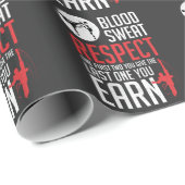 Blut Sweat Respect hapkido taekwondo karate judo Geschenkpapier (Rolleneckpunkt)