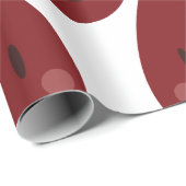 Blut-Tropfen Geschenkpapier (Rolleneckpunkt)