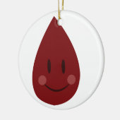 Blut-Tropfen Keramik Ornament (Links)