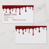 Blut-Tropfen-Set Visitenkarte (Vorne/Hinten)