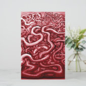 Blut und Mund Briefpapier (Stehend Vorderseite)