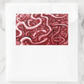 Blut und Mund Rechteckiger Aufkleber (Tasche)