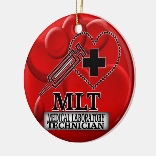 BLUT-VERZIERUNG MLT - MEDIZINISCHES LABORtechniker Keramik Ornament (Links)