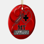 BLUT-VERZIERUNGS-M.Ü. - MEDIZINISCHER TECHNOLOGE - KERAMIK ORNAMENT (Rechts)