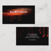 Blut-Visitenkarte Visitenkarte (Vorne/Hinten)