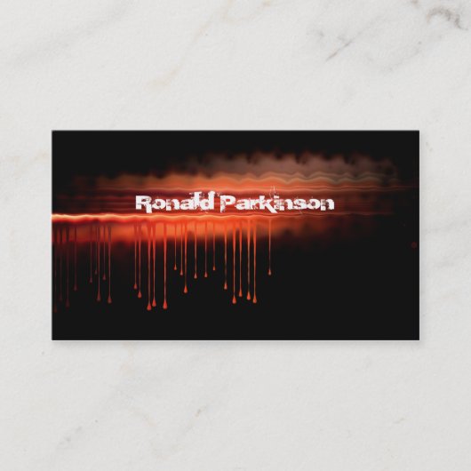 Blut-Visitenkarte Visitenkarte (Vorderseite)