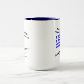 Blut von Hellas fliegt durch Venen, manchmal Ouzo Tasse (Zentrum)