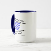 Blut von Hellas fliegt durch Venen, manchmal Ouzo Tasse (Vorderseite Links)