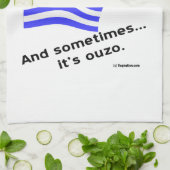 Blut von Hellas & Ouzo Geschirrtuch (Gefaltet)