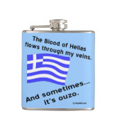 Blut von Hellas und Ouzo Flachmann (Vorderseite)