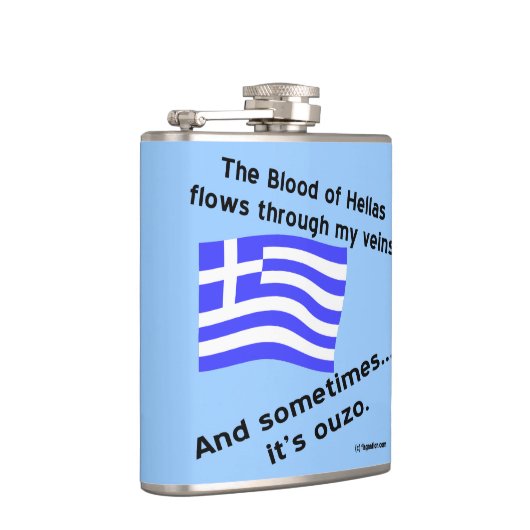 Blut von Hellas und Ouzo Flachmann (Rechts)